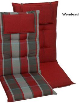 GO-DE Hochlehnerauflage TOPSELLER!, (Set, 2 St., Auflage für Hochlehner, OTTOs Choice), 50 cm x 7 cm x 120 cm