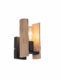 JUST LIGHT Wandleuchte LOG, ohne Leuchtmittel, ExklusiveE27