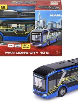 majORETTE Spielzeug-Bus MAN Lion's City 10 E Bus, mit Licht und Sound