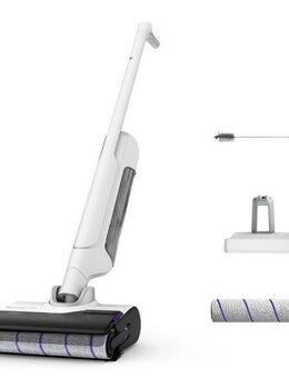 Rowenta Nass-Trocken-Sauger X-Clean 10, Saugen und Wischen, lange Laufzeit, LED-Bildschirm, 200 W, beutellos, selbstreinigend und -trocknend, geeignet für Hartböden, GZ7540