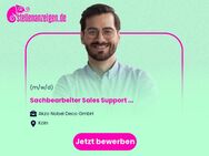 Sachbearbeiter (m/w/d) Sales Support in Voll- oder Teilzeit - Köln
