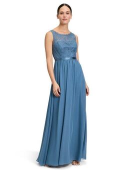 Vera Mont Abendkleid Damen Abendkleid mit Spitze Bogenkante