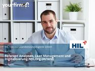 Referent Analysen, Lean Management und Digitalisierung NDLOrg (m/w/d) - Bonn