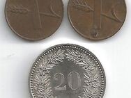 Münzen Schweiz 1958 bis 2005 - Bremen