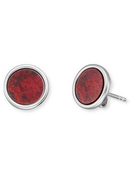 Engelsrufer Paar Ohrstecker POWERFUL STONE ROTER JASPIS, ERE-RJ-ST, mit Zirkonia (synth)
