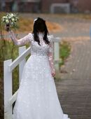 Hochzeitskleid Gr. 38 ivory/weiß Diane Legrand in 22848