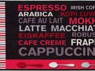 Andiamo Küchenläufer Cafe Creme, rechteckig, Höhe: 4 mm, Motiv Kaffee, mit Schriftzug, Größe 50x150 cm, Küche
