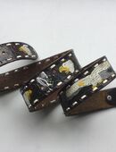Cintos Mexiko Original Vintage Unisex Echtleder Gürtel in 36043
