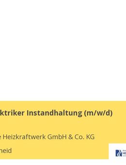 Betriebselektriker Instandhaltung (m/w/d) - Liebenscheid