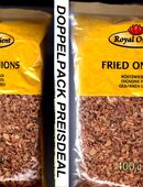 2 Tüten a) 400 Gramm mit lecker geröstete Zwiebeln in 79379