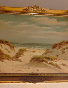 Ölgemälde „Dünenlandschaft“ mit dekorativem Vintage-Rahmen - Itzehoe