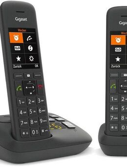 Gigaset C575A Duo Schnurloses DECT-Telefon (Mobilteile: 2, Anrufbeantworter, 2 Mobilteile)