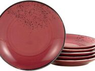 CreaTable Speiseteller Essteller NATURE COLLECTION, (6 St), Teller Set für 6 Personen, Ø 27 cm, Steinzeug, flache Teller