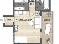 Ruhig gelegene 1-Zimmer-Wohnung mit großzügigem Balkon in Gundelfingen - Gundelfingen