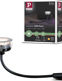 Paulmann LED Einbauleuchte Plug & Shine, Plug & Shine, LED fest integriert, Warmweiß, LED-Modul, IP65 3000K 24V