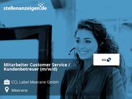 Mitarbeiter Customer Service / Kundenbetreuer (m/w/d) - Meerane