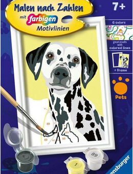 Ravensburger Malen nach Zahlen CreArt, Niedlicher Hund, Made in Europe