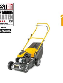 STIGA GARDEN Benzinrasenmäher Collector 43, 41 cm Schnittbreite, kugelgelagerte Räder