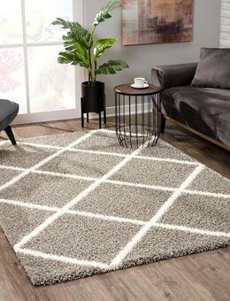 Sanat Hochflor-Teppich Madrid, rechteckig, Höhe: 30 mm, Wohnzimmer, Langflor, Shaggy Teppich