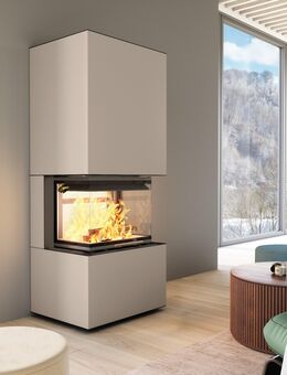 Kaminbausatz 🟡 BRILLIANT Beige Smart 3XTh B 7KW Ofen Kamin Keramikkamin Neu Hajduk LDF-Kamine - Strausberg