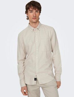ONLY & SONS Langarmhemd ONSGUDMUND SLIM 1-PKT SOLID SHIRT NOOS