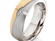 Damenring Edelstahl DE069 mit Zirkonias - Aholming
