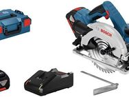 Bosch Professional Akku-Handkreissäge GKS 18V-57 G, Set, 18 V, 57 mm, inkl. 2 Akkus & Ladegerät