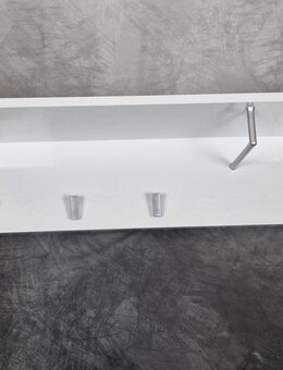 Garderobe Wandgarderobe Ablage Kleiderstange weiß L700mm - Rietberg