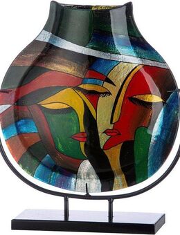 Casablanca by Gilde Dekovase Vero (1 St), dekorative Vase aus Glas, Dekoobjekt