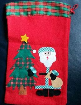 Weihnachten Nikolaus Sack Weihnachtssack Beutel Filz ca. 3 x 21, 5 cm - Nürnberg