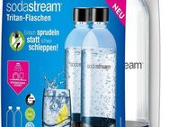 SodaStream Wassersprudler Flasche DuoPack 2x 1L Tritan-Flasche, (Set, 2-tlg), Ersatzflaschen für SodaStream Wassersprudler mit PET-Flaschen
