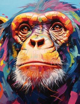 Bönninghoff Leinwandbild, Affen, Affenbilder, Kunst, Pop Art, Tiere (1 St)