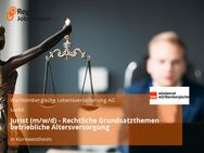 Jurist (m/w/d) - Rechtliche Grundsatzthemen betriebliche Altersversorgung - Kornwestheim