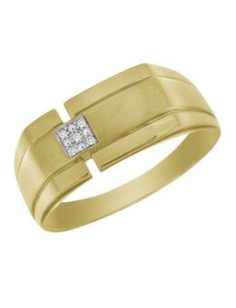 Firetti Siegelring Schmuck Geschenk Gold 333 Herrenring Fingerring Goldring, mit Brillanten