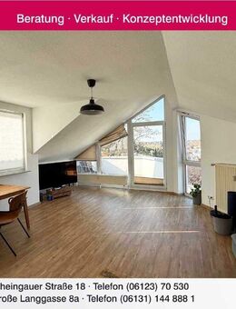 Moderne Dachgeschoss-Wohnung mit Balkon und traumhaften Blick in schöner Lage - Mainz