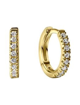 Vivance Paar Creolen 585/- Gelbgold Zirkonia