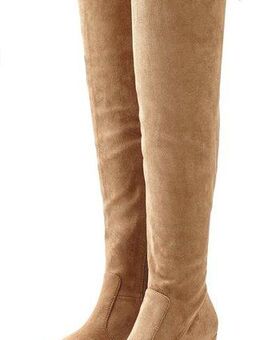 LASCANA Overkneestiefel Slouchy Boots,Langschaft Stiefel,Schlupf-Boot, weiches Stretchmaterial