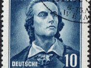 DDR: MiNr. 465 A X I, 30.04.1955, "150. Todestag von Friedrich Schiller", geprüft, Ersttagsstempel (Bogenentwertung) - Brandenburg (Havel)