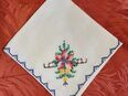 Vintage Taschentuch/Deckchen, mit schöner Stickerei in 57572