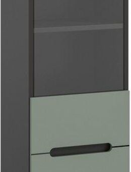 INOSIGN Vitrine REHAT, TOPSELLER!, Höhe 125 cm, 1 Glastür, 1 Böden, 3 Fächer (1-St., stehend und hängend montierbar) Vitrinenschrank, Schrank, Glasvitrine, Wohnzimmervitrine