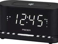 PEDEA FM Radiowecker mit induktiver QI-Ladefunktion Uhrenradio (FM-Tuner)