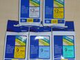 ❤️ ❤️ ❤️ 5x Schriftbandkasseten TZe Tape Kassetten Brother 9-12mm in 85049