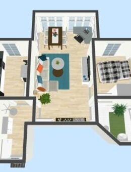 Moderne 2-Raum Wohnung mit Terrasse – unmittelbar der Fußgängerzone - Suhl
