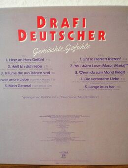 Drafi Deutscher-Gemischte Gefühle-Vinyl-LP,1986 - Linnich
