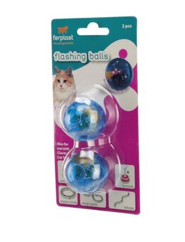Sparset: Ferplast Flashlight - Ferplast Beleuchteter Spielball - 2 Stück