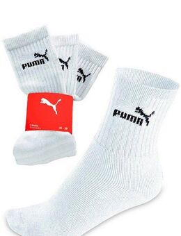 PUMA Freizeitsocken (3-Paar) Atmungsaktiv, feuchtigkeitsregulierend, Stretchanteil