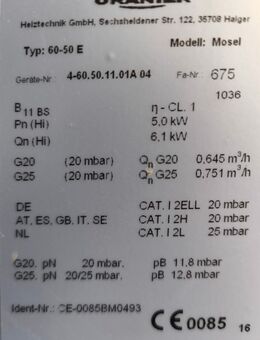 Gasofen Oranier zu verkaufen. - Stuttgart