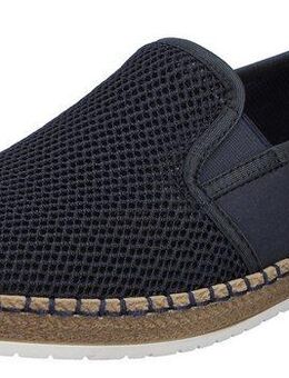 Rieker Slipper mit modischer Laufsohle in Bast-Optik