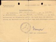 ENTLASSUNGSSCHEIN DER KRIEGSMARINE Friedrichstadt 1945 - Ochsenfurt
