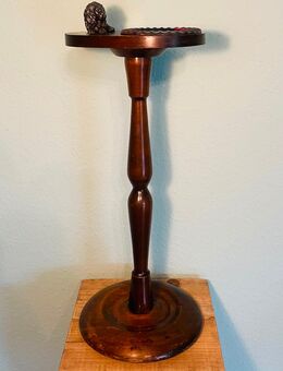 Rauchertisch, antik, 1930er, Löwen Figur, Patina, Herrenzimmer, Bar, Lounge, Liebhaberstück - Gundelsheim Zentrum